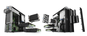 Station de travail informatique <span class=keywords><strong>Dell</strong></span> Precision T7820 personnalisable avec processeur Xeon Gold, 16 Go de RAM, 512 Go de stockage, 2 disques durs, carte graphique T400-4G - Product Image 3