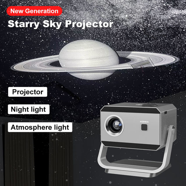 MINI Portable Projector C3 Star Galaxy HD Home Theater Movie Gaming Android WIFI LCD Home Projector Duplication Screen