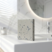 Dalles de sol modernes en terrazzo artificiel blanc, grandes dalles, semi-quartz, durables, haute performance, absorption d'eau, résistance à la flexion