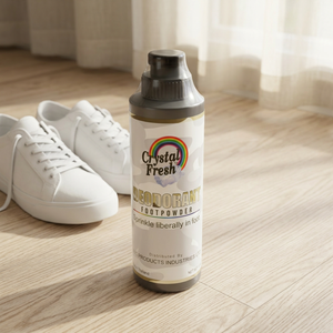 CRYSTAL FRESH Polvo Desodorante Unisex para Pies y Cuerpo 110 G FPL-110, Aroma a Hierba Limón, Certificado ISO9001, Bangkok - Product Image 1