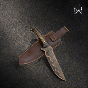 Cuchillo Plegable Táctico EDC de Grado Industrial con Mango de Madera de 3.7 Pulgadas, Clip Trasero con Botón de Empuje, Acero de Damasco, OEM - Product Image 3