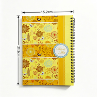 Cuaderno Espiral Personalizado 215x152mm, 80 Hojas, Papel Rayado, Encuadernado con Espiral, Cubierta Impresa, Papelería para la Escuela y Oficina