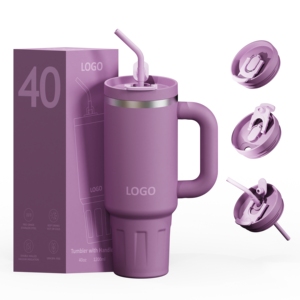 Vasos Térmicos Personalizados de Doble Pared Sin BPA con Logotipo, Venta al por Mayor, <span class=keywords><strong>Tazas</strong></span> Impresas de 40oz y 30oz <span class=keywords><strong>para</strong></span> Sublimación con Pajita y Asa - Product Image 1