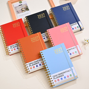 Agenda 2027, Edición en Inglés, Encuadernada en Espiral, Formato A5, <span class=keywords><strong>Diario</strong></span> de Planificación Diaria y Mensual con Calendario, Regalo con Detalles en Lámina - Product Image 1
