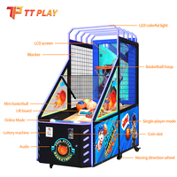 Machine de jeu d'arcade de tir au basket pour enfants, 42 pouces LCD, en métal et plastique, à monnayeur, WiFi/certifiée CE pour centres de jeux