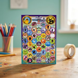 For Push Pop Ddakji Random Design Paper <b>Fidget</b> Slap Cards Game Korean Kids Anime Cartoon <b>Toy</b> Hobby Collectible Wholesale - Product Image 3