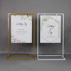 Soporte de decoración de boda transfronterizo, estante de exhibición de boda, cartel de bienvenida de arte del hierro para fiesta de cumpleaños y decoración de boda - Product Image 1