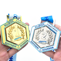 Médailles de sport en cours d'exécution personnalisées en alliage de zinc en métal or argent cuivre prix medallas deportivas médailles souvenirs