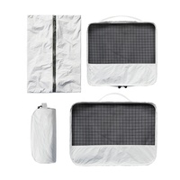 2025 nuevo 4 en 1 TYVEK cubos de embalaje conjunto de bolsa de ropa portátil de viaje organizador de embalaje impermeable