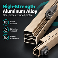 Mécanisme coulissant pour table à manger sur mesure, glissière en aluminium dissimulée pour grands projets de rénovation