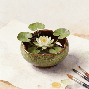 Macetas Hidropónicas para Lirios de Agua, Pennywort, Narcisos, Pothos Creativos, Cuencos Grandes de Cerámica No Porosa, Ecológicos con Drenaje - Product Image 3