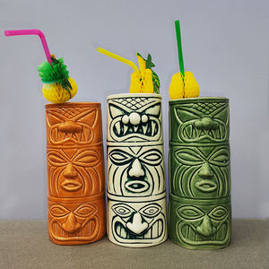 OEM Summer New Style Geeki Tikis <strong>Star</strong> Cute Tiki <strong>Mugs</strong> Cocktail Glasses Custom <strong>War</strong> Ceramic Hawaii Funny Cup Sublimation Tiki <strong>Mug</strong> - Product Image 3