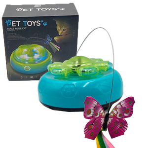 Kedi Lazer İnteraktif Oyuncağı Kedi Oyuncağı Kelebekli Akıllı Evcil Hayvan Kedi Döner Tabla Oyuncağı Şarj Edilebilir Yavru Kedi Oyuncağı - Product Image 2