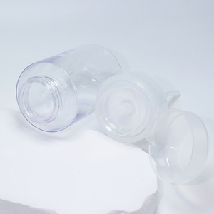 Customized 60 100 150 <b>200ml</b> 2oz 5oz Large Flat Shoulder Cosmetic Cleanser <b>Bottle</b> Plastic <b>Bottles</b> with Cap - Product Image 2