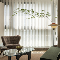 Rideaux de fenêtre électriques automatiques super silencieux pour la maison, le bureau, l'hôtel, rideaux occultants verticaux en PVC