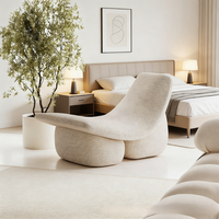 Fauteuil de salon moderne en tissu, luxe léger, tendance, fauteuil de relaxation individuel durable