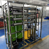 Instalasi Desalinasi RO 1T/H 1000LPH Sistem Pemurnian Air Reverse Osmosis dengan Kontrol PLC untuk Pabrik Air Mineral