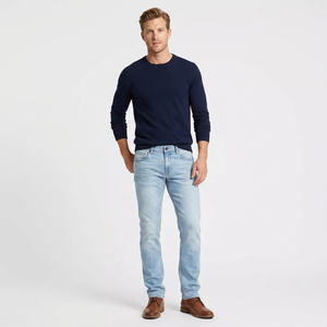 Jeans da Uomo Slim Fit a Vita Media in Denim di Cotone Traspirante, Collezione Casual Prodotta in Bangladesh - Product Image 5