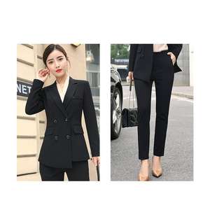 Nuovo Completo da <span class=keywords><strong>Donna</strong></span> per Ufficio di Alta Qualità, Tailleur con Giacca e <span class=keywords><strong>Pantaloni</strong></span> a Lunghezza Caviglia, Set Due Pezzi Rosso fino alla Taglia 4XL - Product Image 6