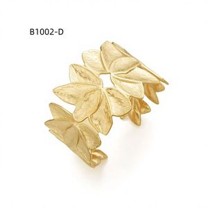 Amy Amy Flower <b>Cuff</b> <b>Bracelet</b> <b>Silver</b> Plated Women's Jewelry Gift B1002 - Product Image 2