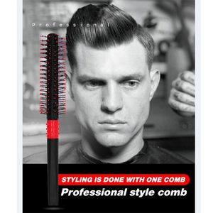 Peigne à roulettes <span class=keywords><strong>pour</strong></span> hommes, salon de coiffure en gros, <span class=keywords><strong>brosse</strong></span> ronde en plastique et nylon, <span class=keywords><strong>brosse</strong></span> à <span class=keywords><strong>cheveux</strong></span> <span class=keywords><strong>bouclés</strong></span>, <span class=keywords><strong>brosse</strong></span> de massage - Product Image 2