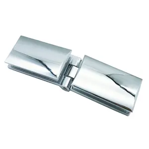 Popular Zinc Alloy Material 180 Degree Rectangle Adjustable Glass to Glass Bathroom Shower Hinges