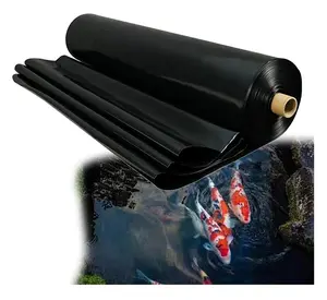 8M 15m 폭 불 침투성 40 45 60 mil 음식 급료 검정 백색 파란 epdm 고무 연못 수영장 장 강선 geomembrane