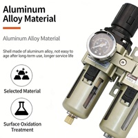 Filtro Regulador Separador de Aceite y Agua de Calidad Original Blanca Serie AC AC2010-02/AC3010-03/AC4010-04 Unidad de Tratamiento de Fuente de Aire