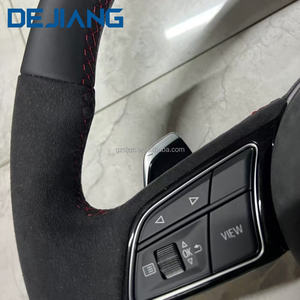 Volant de voiture en cuir Alcantara <span class=keywords><strong>RS</strong></span> pour <span class=keywords><strong>Audi</strong></span> A3 A5 A6 C6 C7 C8 8Y 8P B8 B9 TTS 8V S4 S5 A4 B8 B8.5 4F A6 A7 A8 Q3 Q5 - Product Image 6