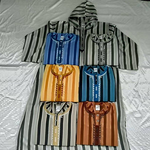 ثوب مغربي CCY للرجال قفطان دبي بأكمام طويلة مسلم غير رسمي xxocco مقنعين لفصل الصيف والشتاء مستوحاة من المغرب - Product Image 2