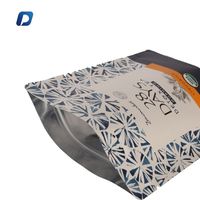 Emballage Pochette Zip Imprimée Sur Mesure pour Sachets de Thé Compostable Biodégradable Qualité Alimentaire Papier Kraft Doypack Boisson