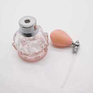 Phong cách cổ điển Vòng thủy tinh bơm lại rỗng tùy chỉnh chăm sóc cá nhân hợp kim nước hoa chai bóng đèn Atomizer - Product Image 4