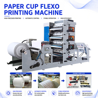 Machine d'impression flexographique à grande vitesse pour gobelets en papier, pour ligne de production d'emballages alimentaires, système d'impression industriel rouleau à rouleau
