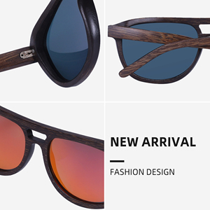 Gafas de Sol de Madera Polarizadas con Logotipo Personalizado, Lentes de Espejo de Alta Calidad, Fabricación China, Venta al Por Mayor - Product Image 4