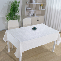 Nappe Rectangulaire RNPT Effet Nacre Irisée Imprimé Fleurs Champagne, Anti-Taches, pour Banquet