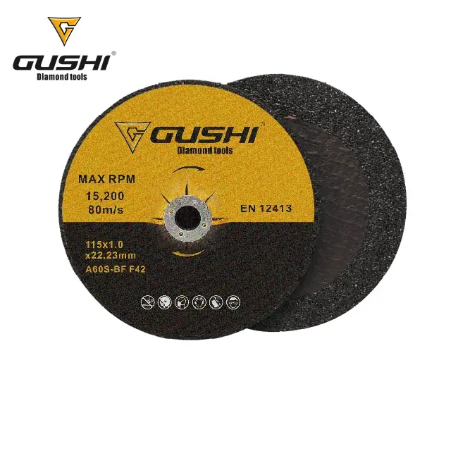 Chine fabricant usine en gros 4/4.5/5/6/7/9 pouces résine Bond disque de coupe meules abrasives pour alliage