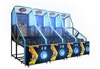 Machine de jeu de basket-ball électronique de rue à monnayeur avec écran 3D de 55 pouces, 5 ballons de basket et garantie d'un an pour utilisation en intérieur