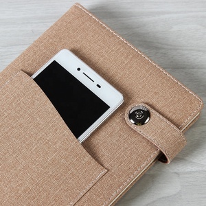 Prezzo di fabbrica di vendita calda di legno <span class=keywords><strong>notebook</strong></span> tessuto con tasca del telefono - Product Image 4