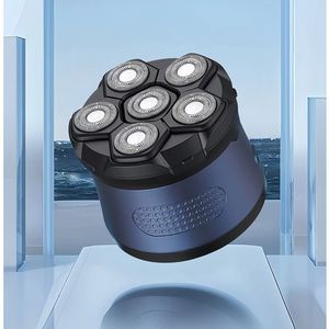 <span class=keywords><strong>Rasoir</strong></span> électrique pour homme 5-en-1 à 6 lames, tête flottante magnétique, rasage de la tête chauve, <span class=keywords><strong>rasoir</strong></span> étanche, rechargeable USB Type-C - Product Image 1