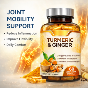 แคปซูลขมิ้นและขิง ผลิตภัณฑ์เสริมอาหาร 60 แคปซูลมังสวิรัติ ลดการอักเสบ บำรุงข้อต่อ สารต้านอนุมูลอิสระ สูตรสมุนไพร - Product Image 5