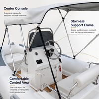 Bateau pneumatique de luxe à coque rigide de 16 pieds (480 cm) à grande vitesse pour les sports nautiques