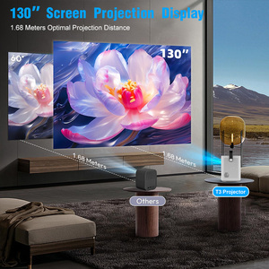 Kingsway Máy Chiếu Thông Minh K10 Android 1080P Máy Chiếu T3 Xách Tay Rạp Hát Tại Nhà Tự Động Tập Trung Màn Hình LCD 1080P Android <span class=keywords><strong>Mini</strong></span> Máy Chiếu - Product Image 4
