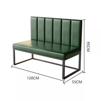 Meubles de restaurant en métal commercial, ensemble de table et de chaises en fer pour restaurant, cantine, café, bar