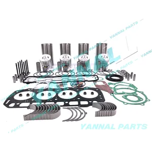 4TNE94 Rebuild Kit With Cylinder Gasket Kit Piston Rings Liner Bearings For Yanmar 4TNE94 Engine Parts
