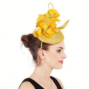 Diadema de Tul de Cuatro Capas de Alta Gama, Fascinador, Diadema de Plumas Vintage para Novia, Accesorios para el Cabello, Sombrero para Fiesta de Boda - Product Image 2