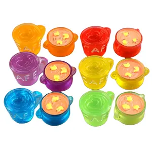 Good Quality Jelly Colored 3d Miniature Stockpot Coffee Mug Doll House Accessories Resin Cabochon