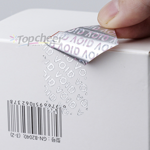 Carta personalizzata all'ingrosso a prova di manomissione adesivo di sicurezza etichetta Semi-trasferimento garanzia vuoto adesivo per scatola sigillo - Product Image 2