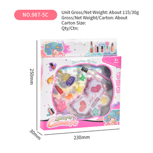 Ragazze bellezza finta gioca giocattoli Non tossici pelle amichevole giochi di trucco di simulazione della ragazza scatola cosmetica giocattolo per i bambini - Product Image 5