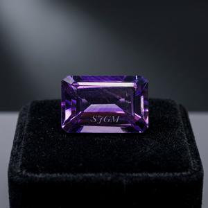 พลอยอเมทิสต์บราซิล4X6mm แปดเหลี่ยมตัดตามธรรมชาติราคาโรงงาน - Product Image 4