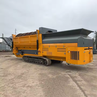 Tamis rotatoire diesel électrique portatif d'équipement résistant de criblage de sable sur commande pour la séparation en pierre